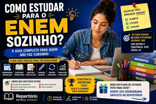 como estudar para o enem sozinho
